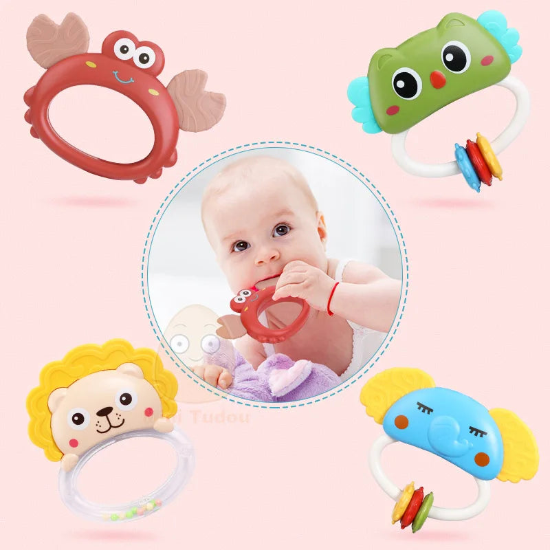 Baby Crib Mobile Rattle Toy – Music, Light, and Learning for Your Little One