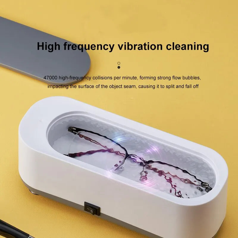 Multifunctional Vibration Cleaning Machine – Deep Clean for Contact Lenses, Jewelry, and More