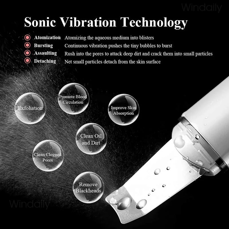 Ultrasonic Skin Scrubber – Deep Clean, Lift, and Rejuvenate Your Skin