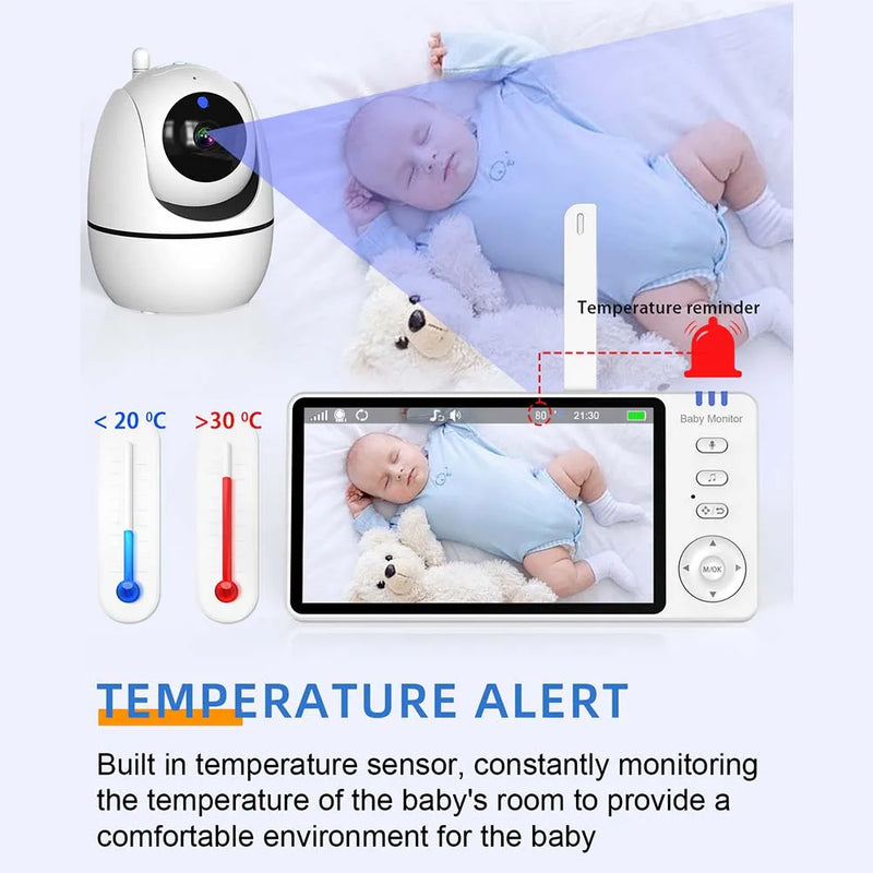 5-Inch Video Baby Monitor – Safety, Comfort, and Peace of Mind for Your Family