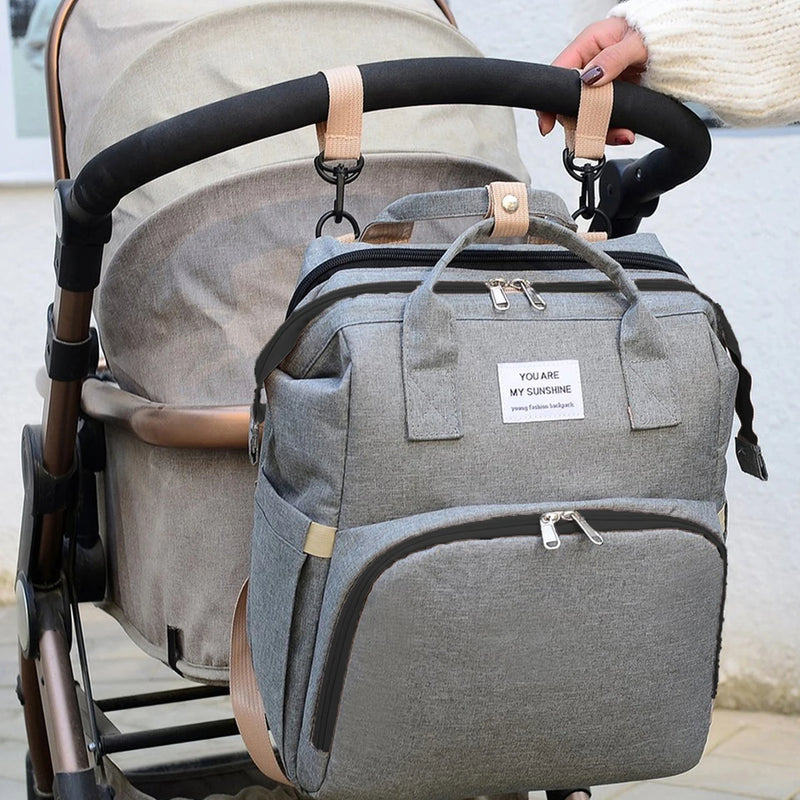 Foldable Bed Diaper Bag – All-in-One Convenience for Moms on the Go