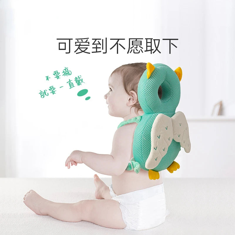 Newborn Headrest Security Pillows Backpack Toddler Baby Head Fall Protection Pad Cushion Cartoon Soft Security Pillows Backpack