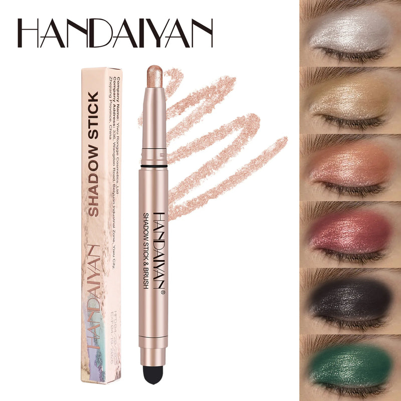 Metallic Double-Head Eyeshadow Stick – Shimmer, Define, and Shine